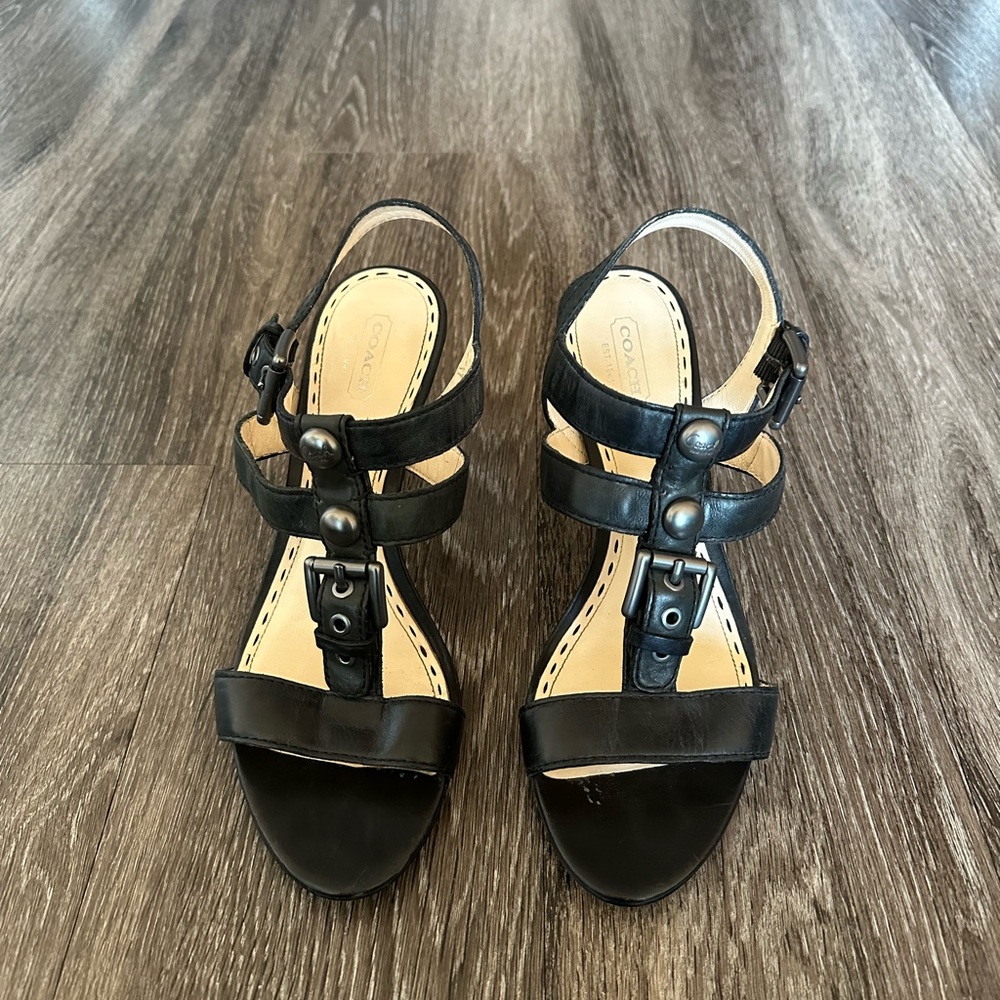 Coach Black Heels